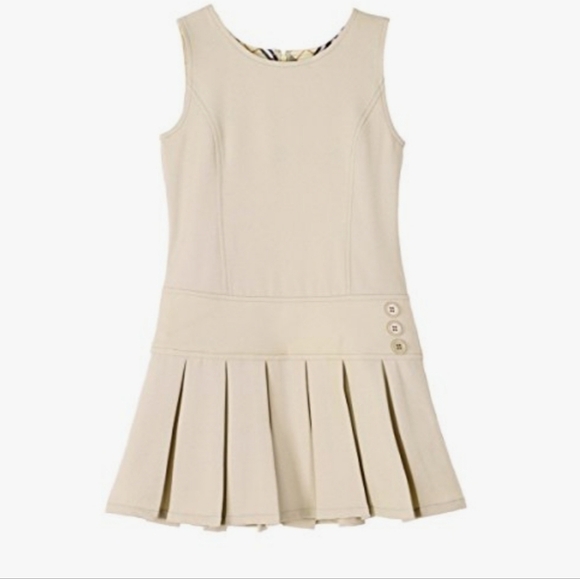 NWT Bienzoe Girls School Uniform Jumper Dress Pleated Skirt 8 - Picture 1 of 5